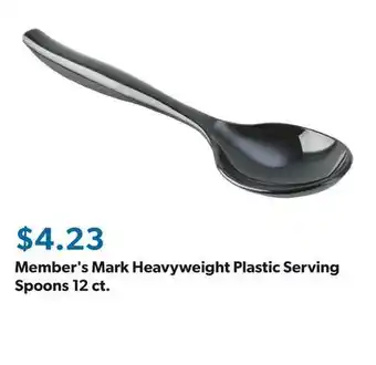 Sam's Club Member's Mark Heavyweight Plastic Serving Spoons 12 ct offer