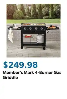 Sam's Club Member's Mark 4-Burner Gas Griddle offer