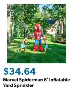 Sam's Club Marvel Spiderman 6' Inflatable Yard Sprinkler offer