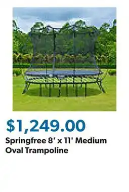 Sam's Club Springfree 8' x 11' Medium Oval Trampoline offer