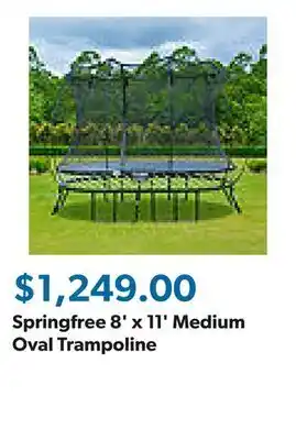 Sam's Club Springfree 8' x 11' Medium Oval Trampoline offer
