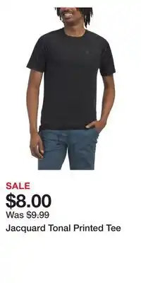 TJ Maxx Jacquard Tonal Printed Tee offer