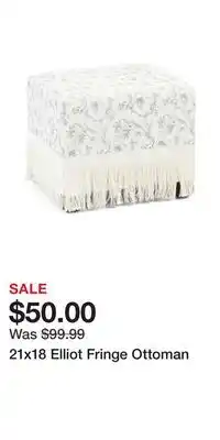 TJ Maxx 21x18 Elliot Fringe Ottoman offer