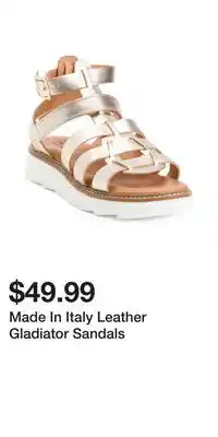 TJ Maxx Made In Italy Leather Gladiator Sandals offer
