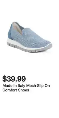 TJ Maxx Made In Italy Mesh Slip On Comfort Shoes offer