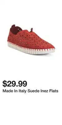 TJ Maxx Made In Italy Suede Inez Flats offer