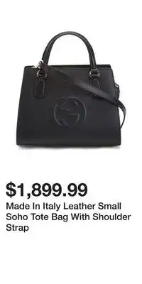 TJ Maxx Made In Italy Leather Small Soho Tote Bag With Shoulder Strap offer