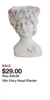 TJ Maxx 18in Fairy Head Planter offer