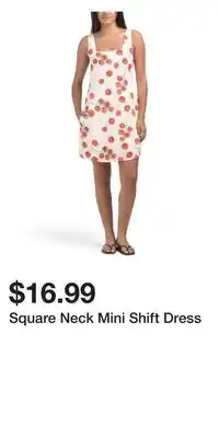 TJ Maxx Square Neck Mini Shift Dress offer