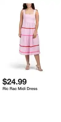 TJ Maxx Ric Rac Midi Dress offer