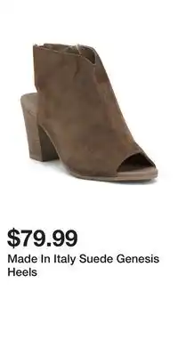 TJ Maxx Made In Italy Suede Genesis Heels offer