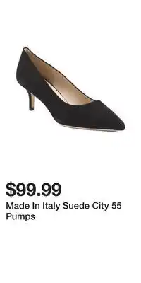 TJ Maxx Made In Italy Suede City 55 Pumps offer