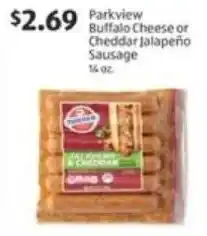 Aldi Parkview Buffalo Cheese or Cheddar Jalapeño Sausage offer
