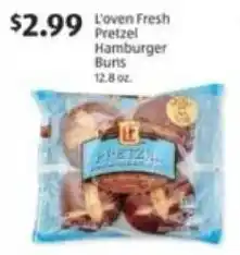 Aldi Loven Fresh Pretzel Hamburger Buns offer