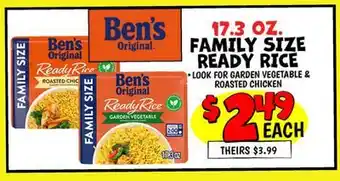 Ollie's FAMILY SIZE READY RICE offer
