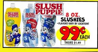 Ollie's 8 oz. SLUSHIES offer