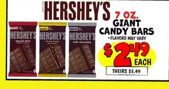 Ollie's 7 OZ. GIANT CANDY BARS offer