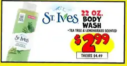 Ollie's ST. IVES 22 OZ. BODY WASH offer