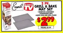 Ollie's GRILL & BAKE MAT SET offer