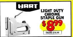 Ollie's HART LIGHT DUTY CHROME STAPLE GUN offer
