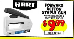 Ollie's HART FORWARD ACTION STAPLE GUN SHOOTS offer