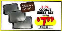Ollie's 3 PC. Secret COOKIE SHEET SET offer
