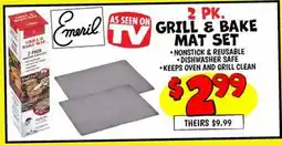 Ollie's 2 PK. GRILL & BAKE MAT SET offer