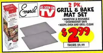 Ollie's 2 PK. GRILL & BAKE MAT SET offer