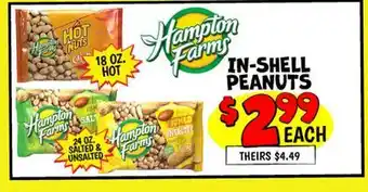 Ollie's HAMPTON FARMS IN-SHELL PEANUTS offer