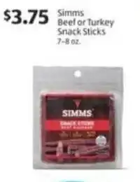 Aldi Simms Beef or Turkey Snack Sticks offer