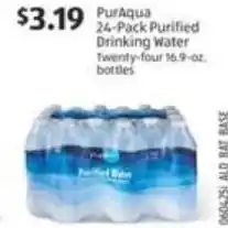 Aldi PurAqua 24-Pack Purified Drinking Water offer