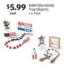 Aldi $5.99 KIRKTON HOUSE Tray Objects offer