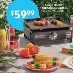 Aldi Range Master Tabletop Gas Griddle 26.77x17.51 x 8.54" offer