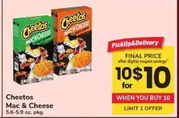 Safeway Cheetos Mac & Cheese offer
