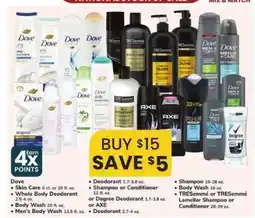 Safeway Dove, TRESemmé, AXE, Degree Products offer