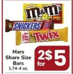 Safeway Mars Share Size Bars offer