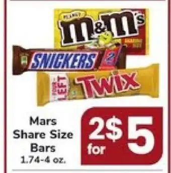 Safeway Mars Share Size Bars offer