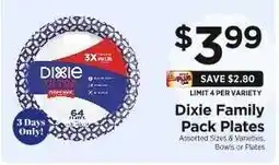 ShopRite Dixie Family Pack Plates offer