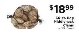 ShopRite Middleneck Clams offer