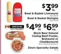 ShopRite Bowl & Basket Liverwurst / Bologna offer