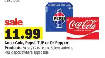 Meijer Coca-Cola, Pepsi, 7UP or Dr Pepper Products offer