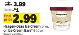 Meijer Häagen-Dazs Ice Cream or Ice Cream Bars offer