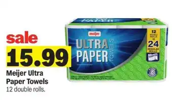 Meijer Meijer Ultra Paper Towels offer