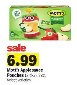 Meijer Mott's Applesauce Pouches offer