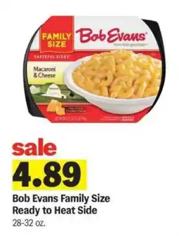 Meijer Bob Evans Family Size Ready to Heat Side offer