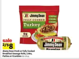Meijer Jimmy Dean Fresh or Fully Cooked Breakfast Sausage offer