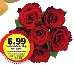Meijer Floral and Vine by Meijer Rose Bunch offer