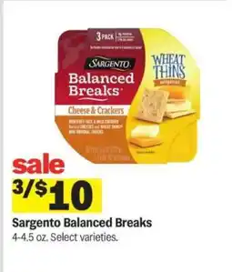 Meijer Sargento Balanced Breaks offer