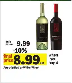 Meijer Apothic Red or White Wine offer