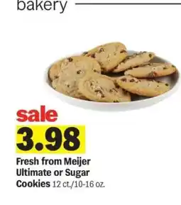 Meijer Fresh from Meijer Ultimate or Sugar Cookies offer